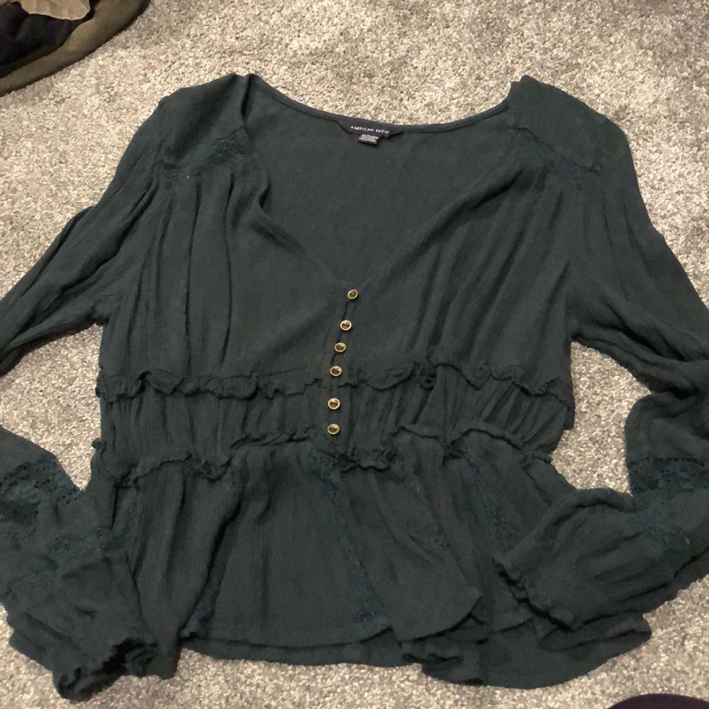 American Eagle peasant style top